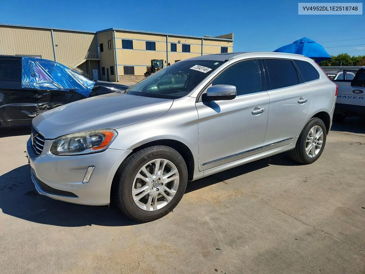 VOLVO XC60 2014, VIN YV4952DL1E2518748