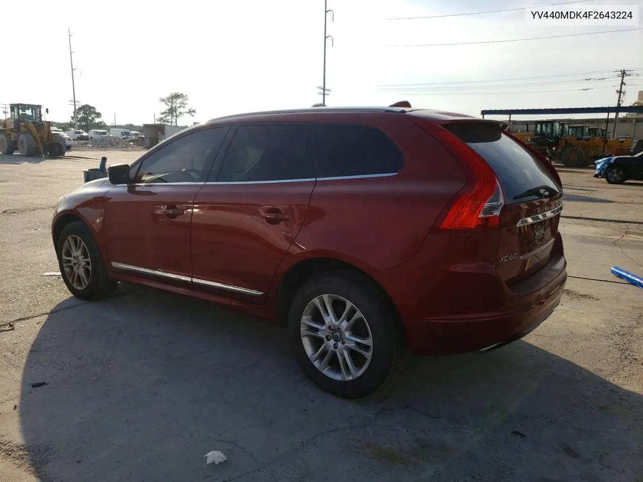 2015 VOLVO XC60 VIN YV440MDK4F2643224 — фото 2