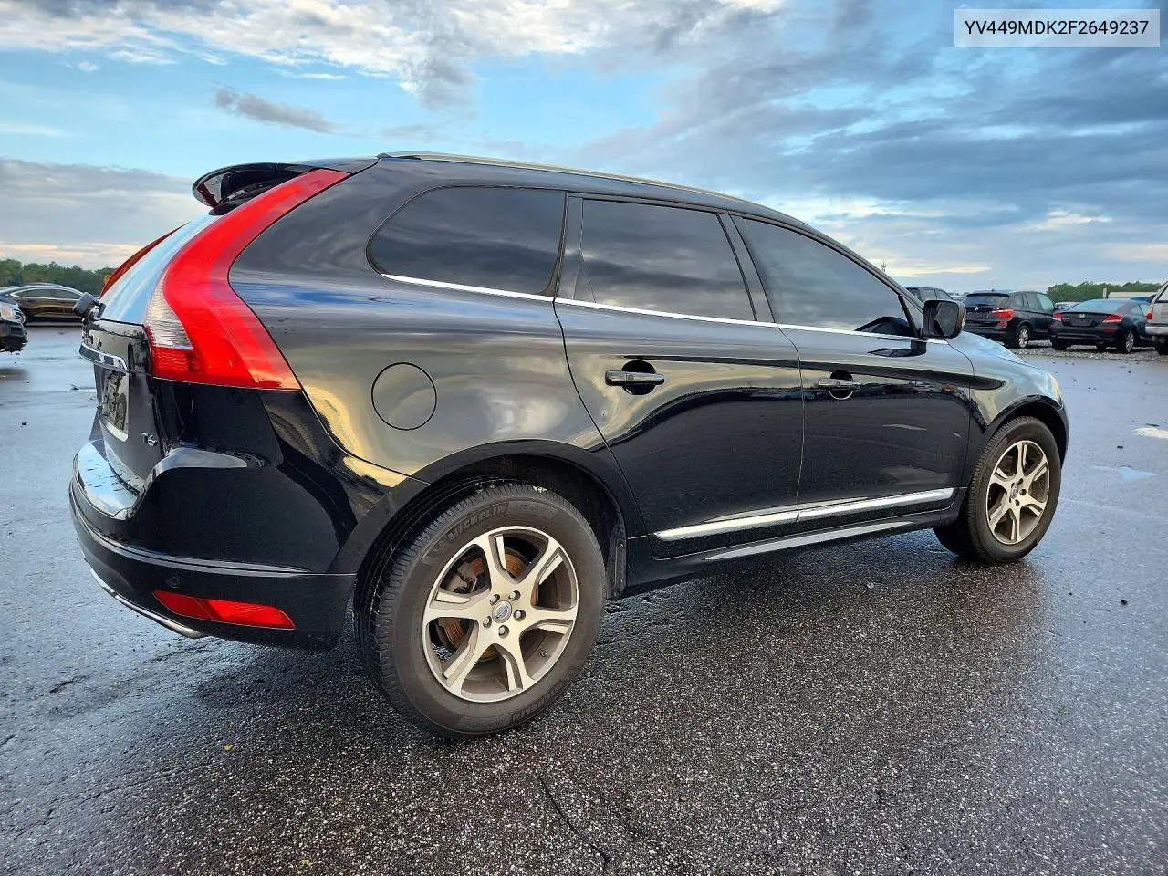 2015 VOLVO XC60 VIN YV449MDK2F2649237 — фото 3