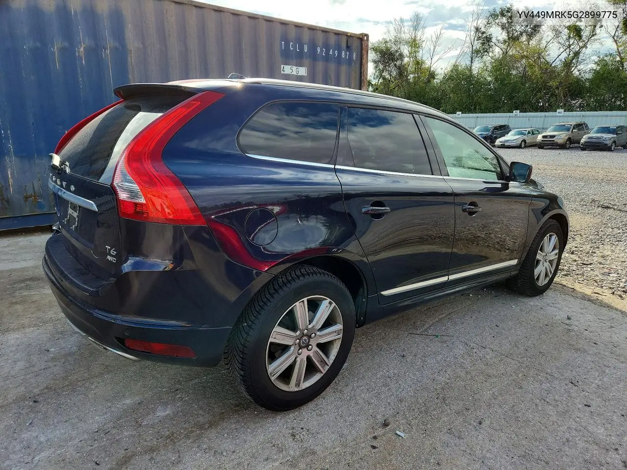 2016 VOLVO XC60 VIN YV449MRK5G2899775 — фото 3