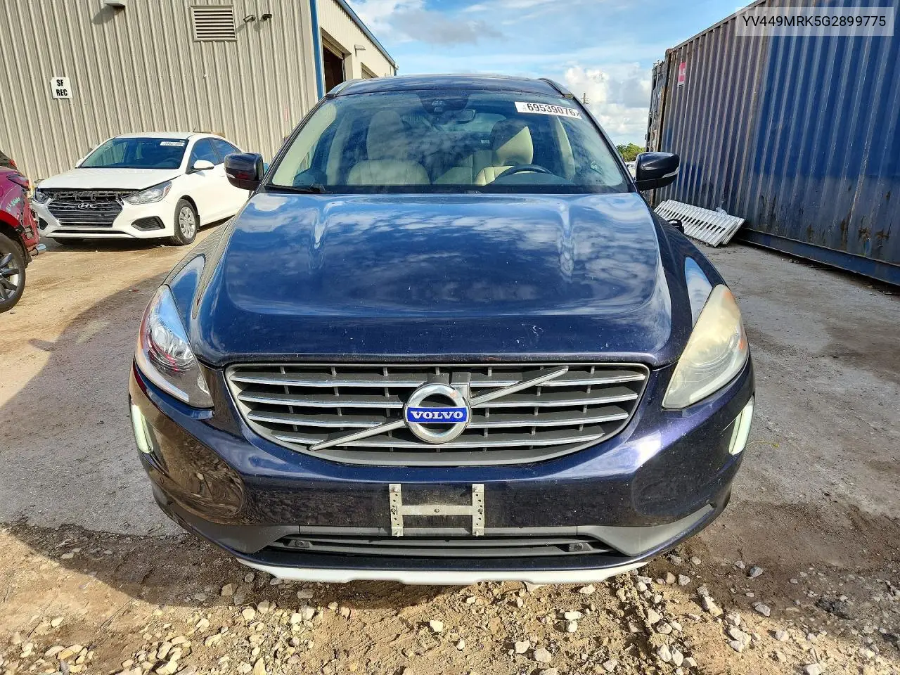 2016 VOLVO XC60 VIN YV449MRK5G2899775 — фото 5