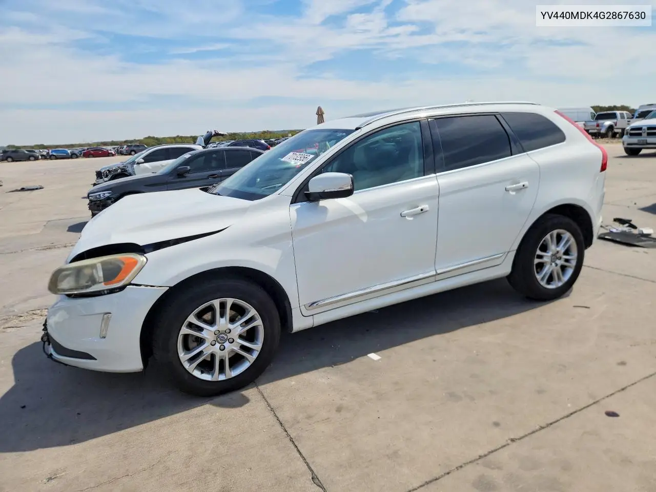 VOLVO XC60 2016, VIN YV440MDK4G2867630