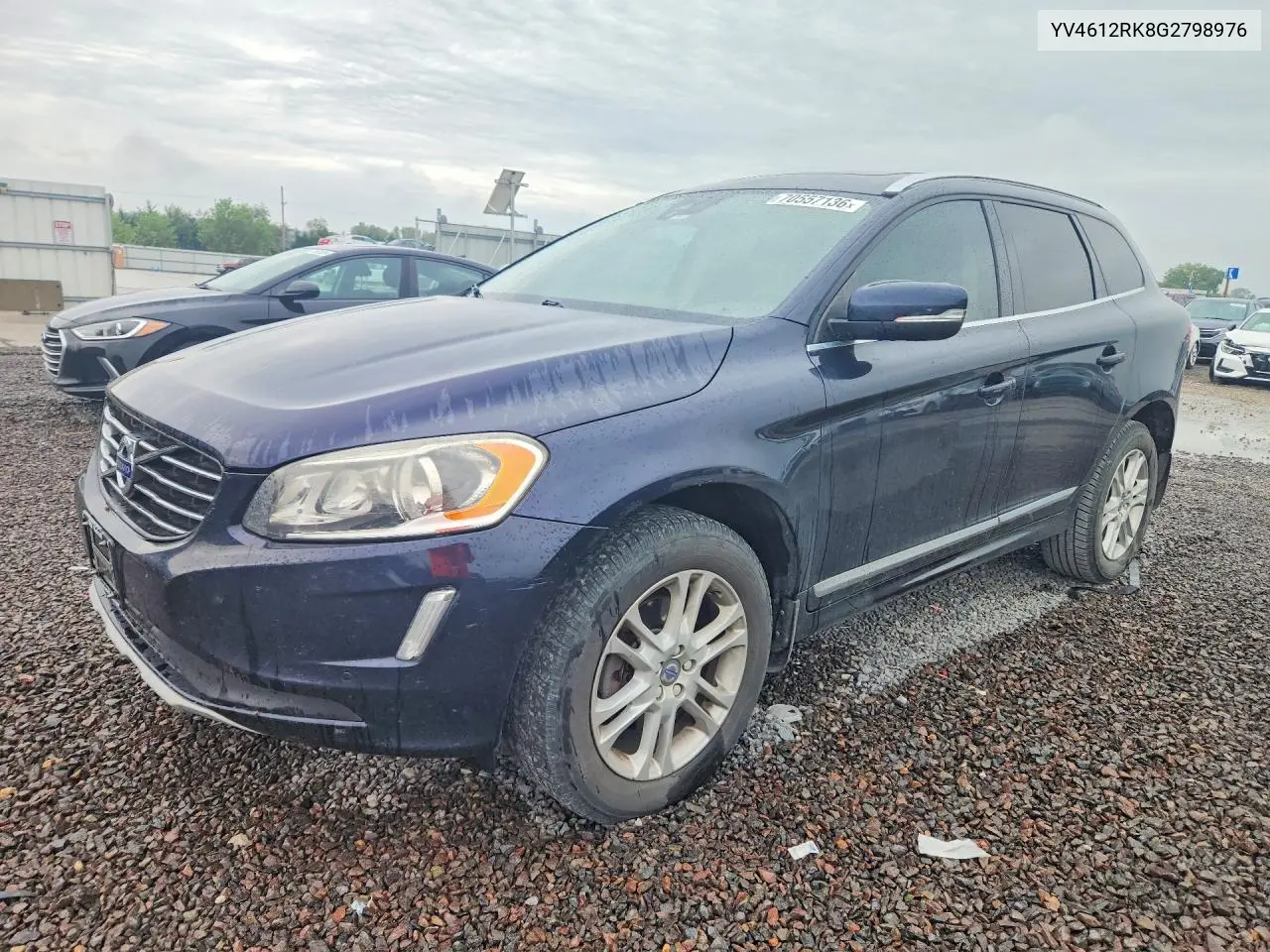 VOLVO XC60 2016, VIN YV4612RK8G2798976
