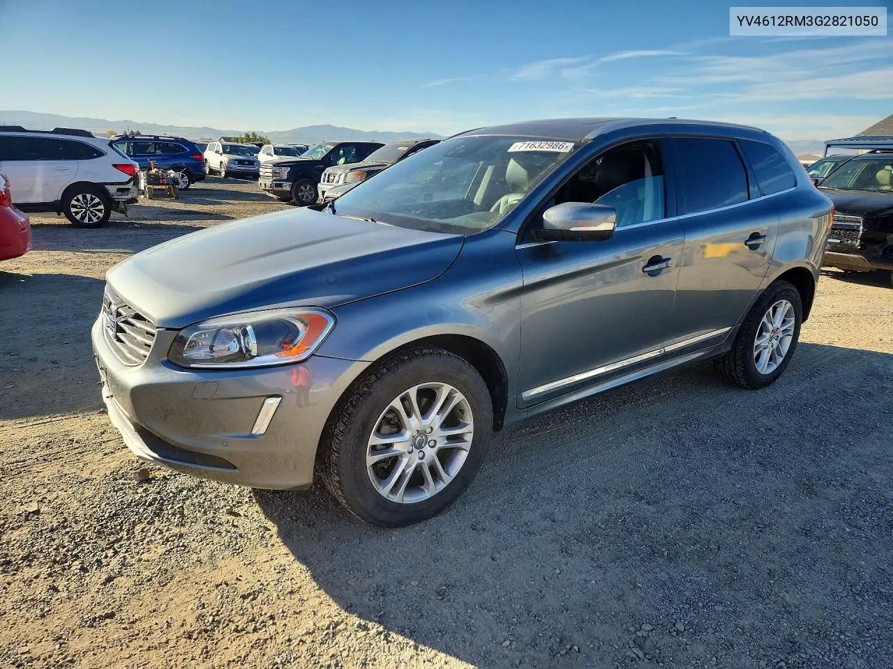 VOLVO XC60 2016, VIN YV4612RM3G2821050