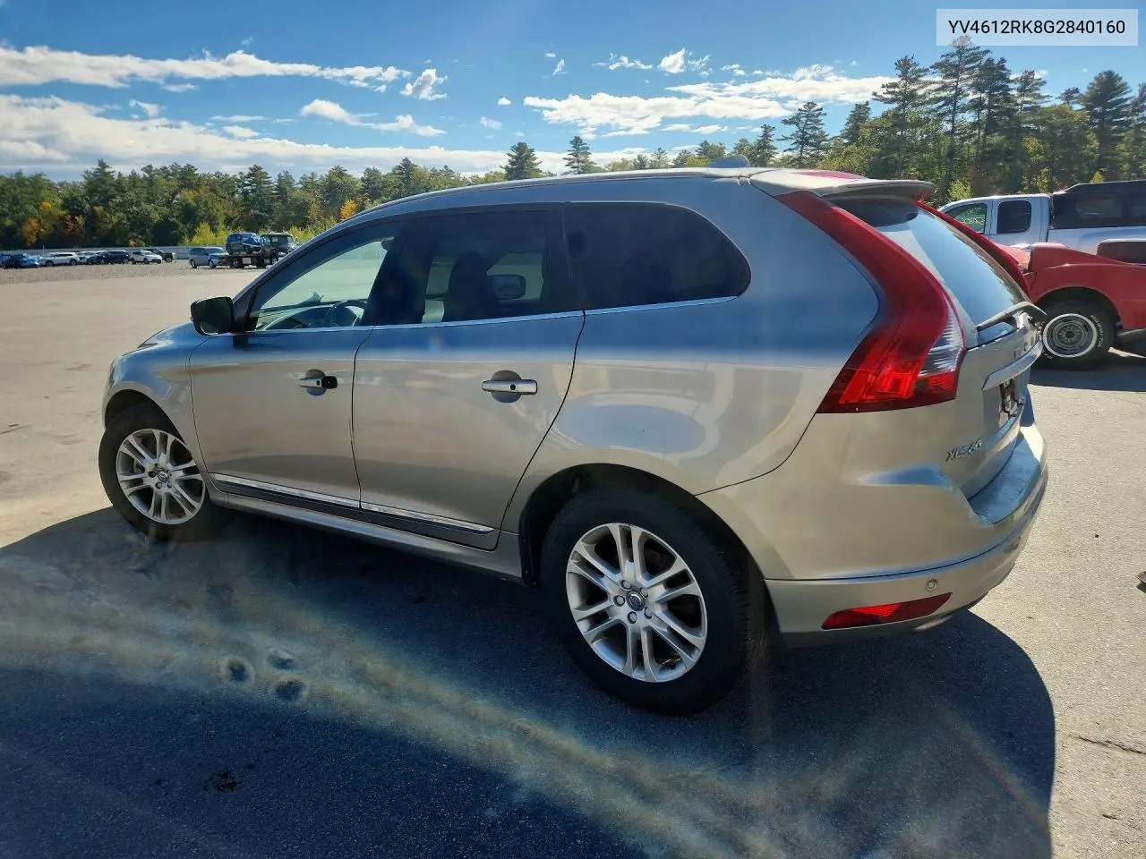 2016 VOLVO XC60 VIN YV4612RK8G2840160 — фото 2