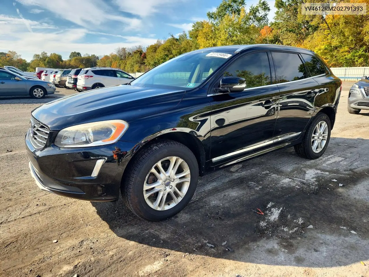 VOLVO XC60 2016, VIN YV4612RM2G2791393