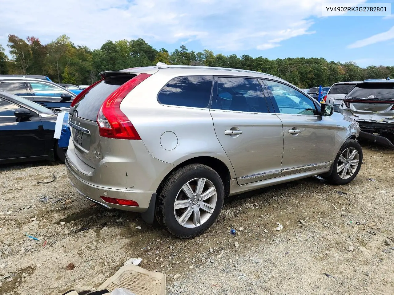 2016 VOLVO XC60 VIN YV4902RK3G2782801 — фото 3
