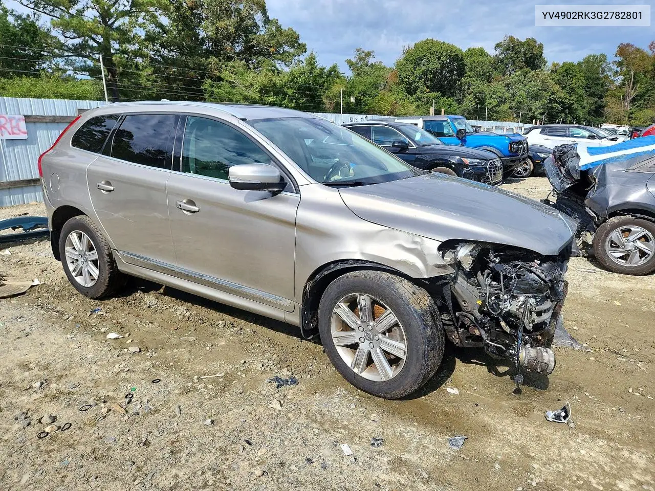 2016 VOLVO XC60 VIN YV4902RK3G2782801 — фото 4