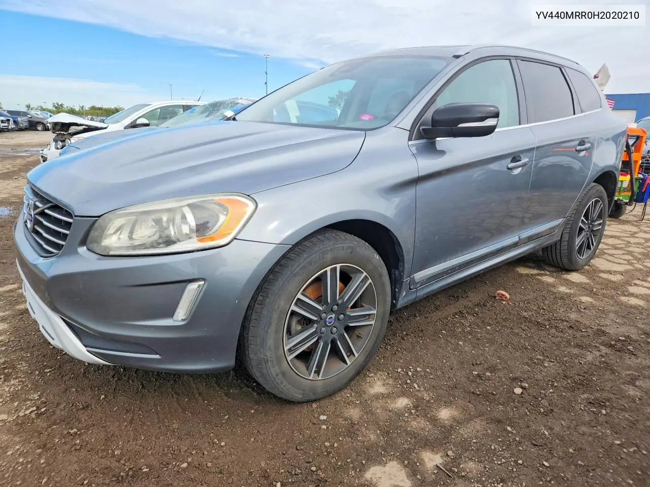 VOLVO XC60 2017, VIN YV440MRR0H2020210