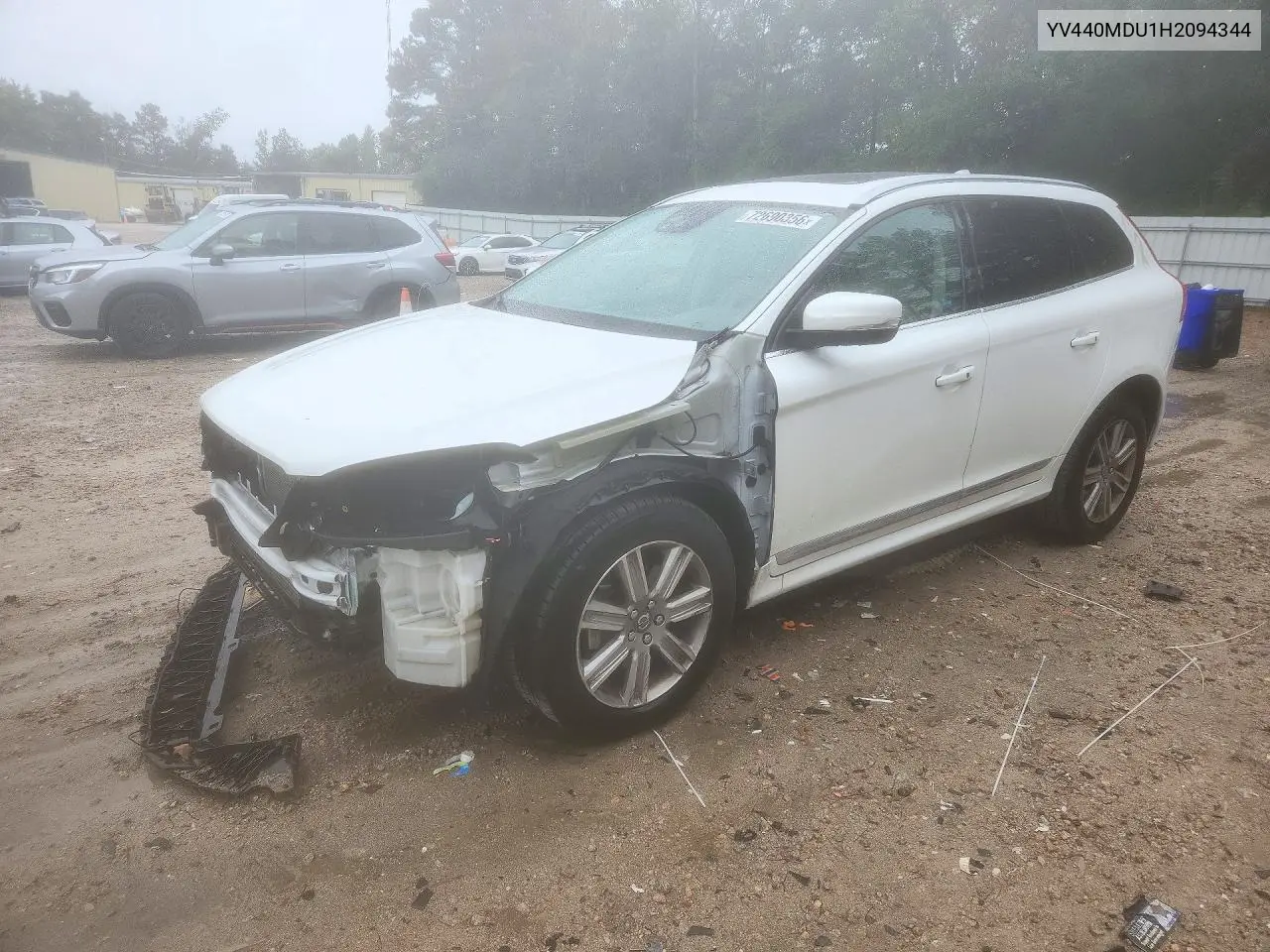 VOLVO XC60 2017, VIN YV440MDU1H2094344