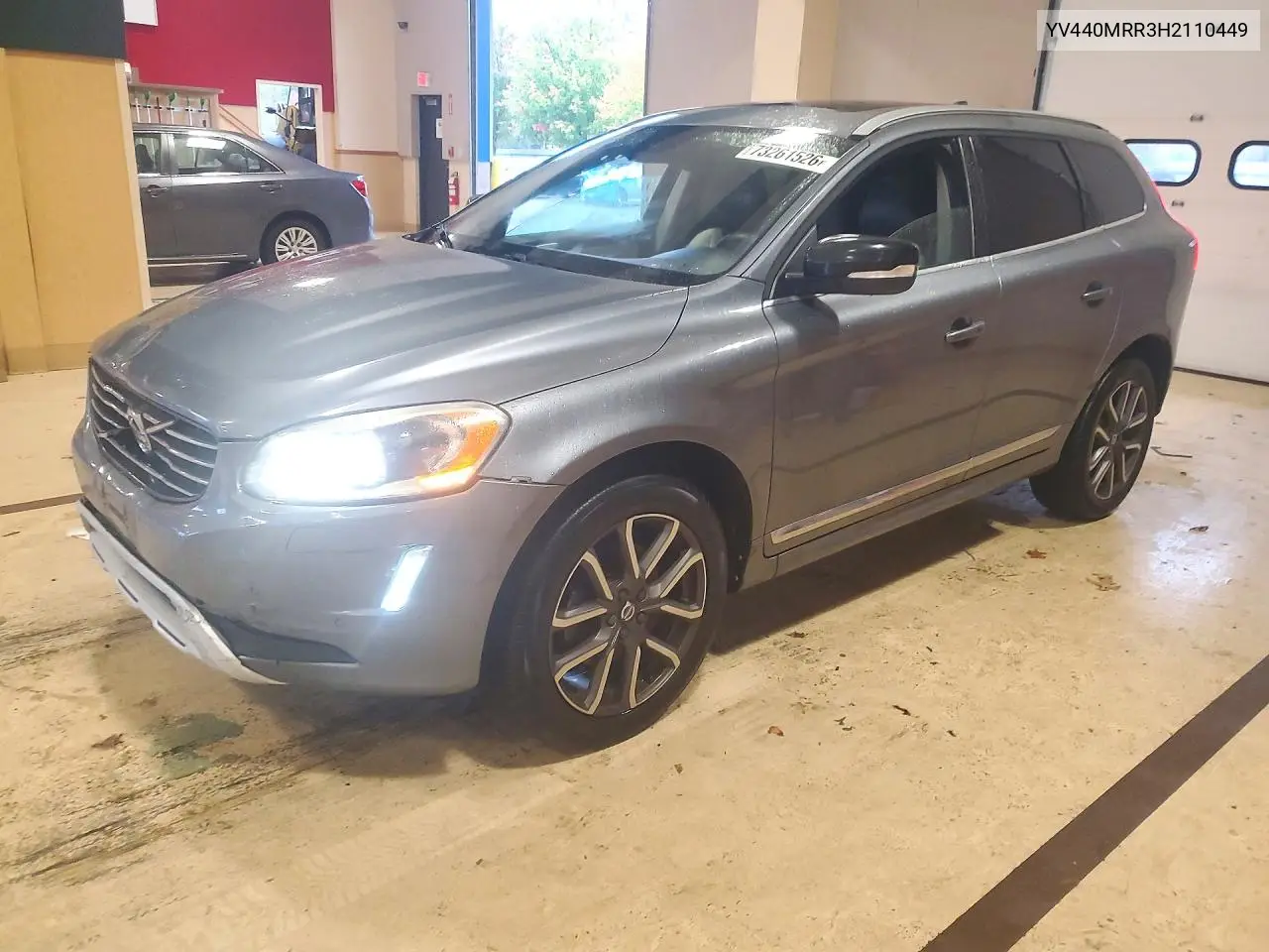 VOLVO XC60 2017, VIN YV440MRR3H2110449