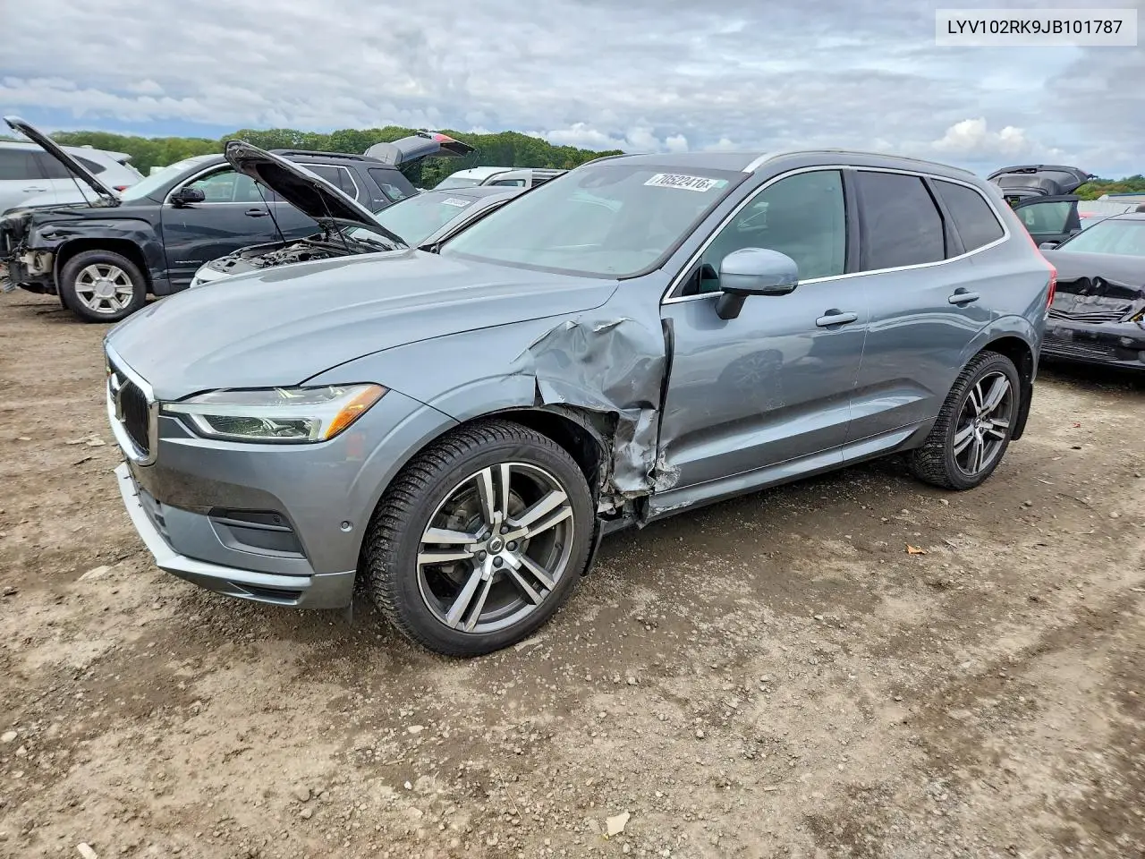 VOLVO XC60 2018, VIN LYV102RK9JB101787