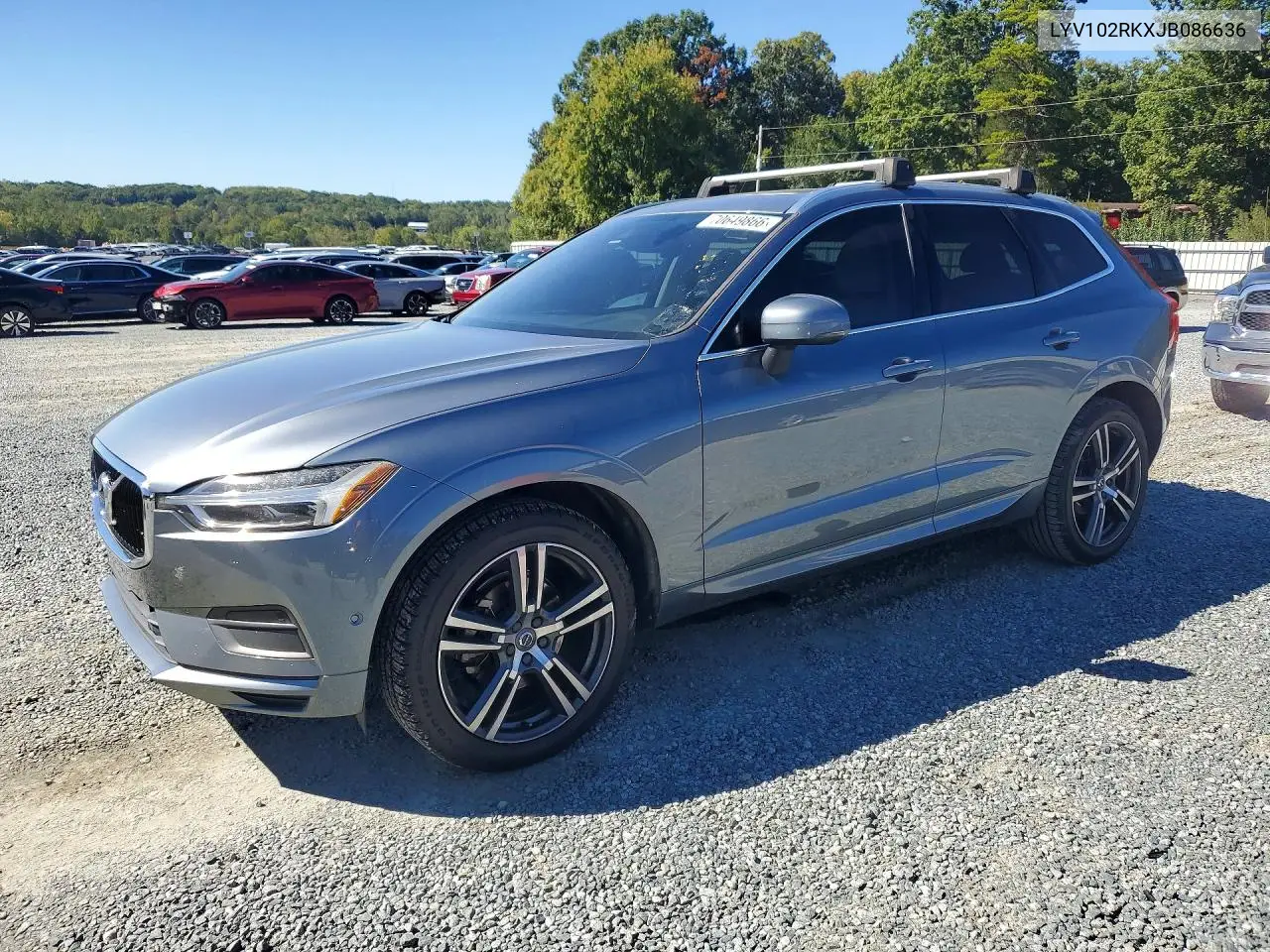 VOLVO XC60 2018, VIN LYV102RKXJB086636