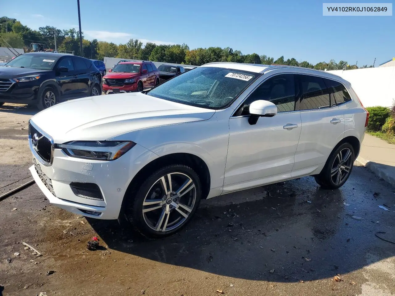 VOLVO XC60 2018, VIN YV4102RK0J1062849