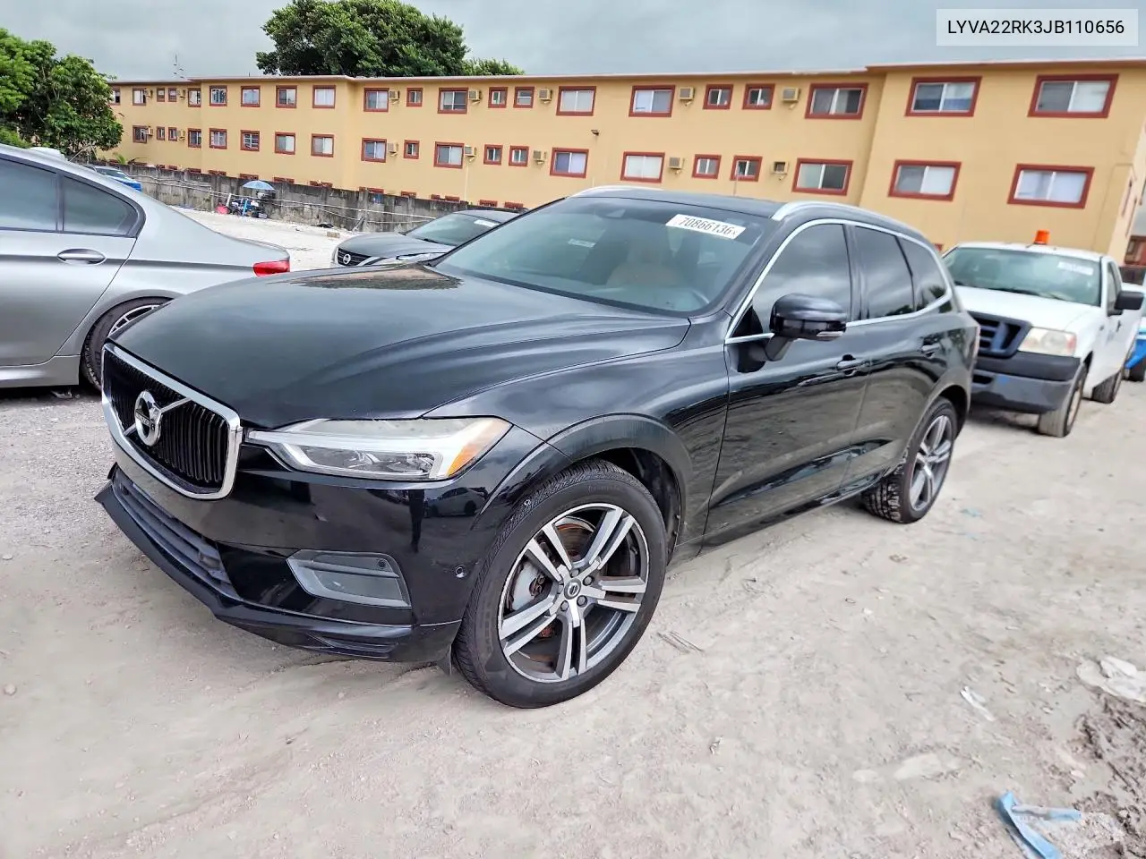 VOLVO XC60 2018, VIN LYVA22RK3JB110656