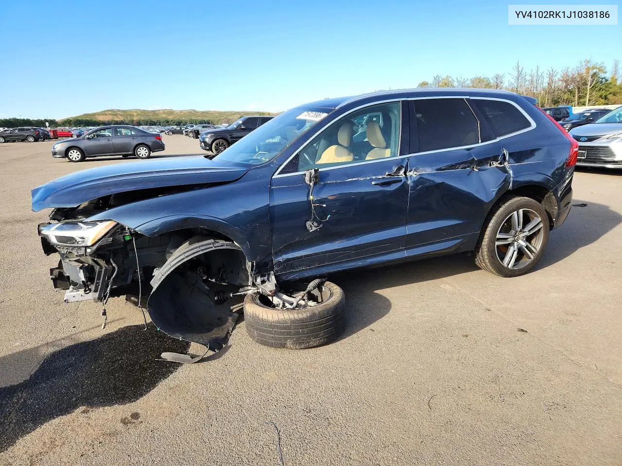 VOLVO XC60 2018, VIN YV4102RK1J1038186