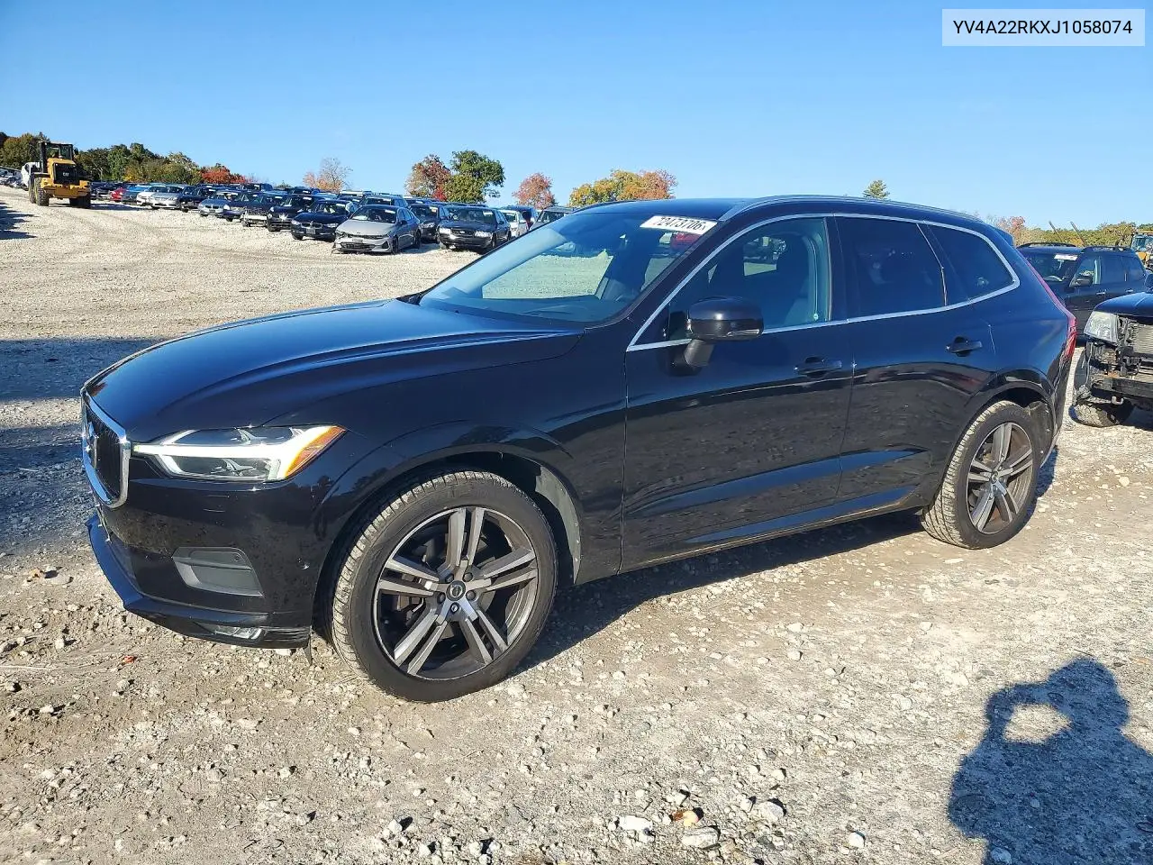 VOLVO XC60 2018, VIN YV4A22RKXJ1058074
