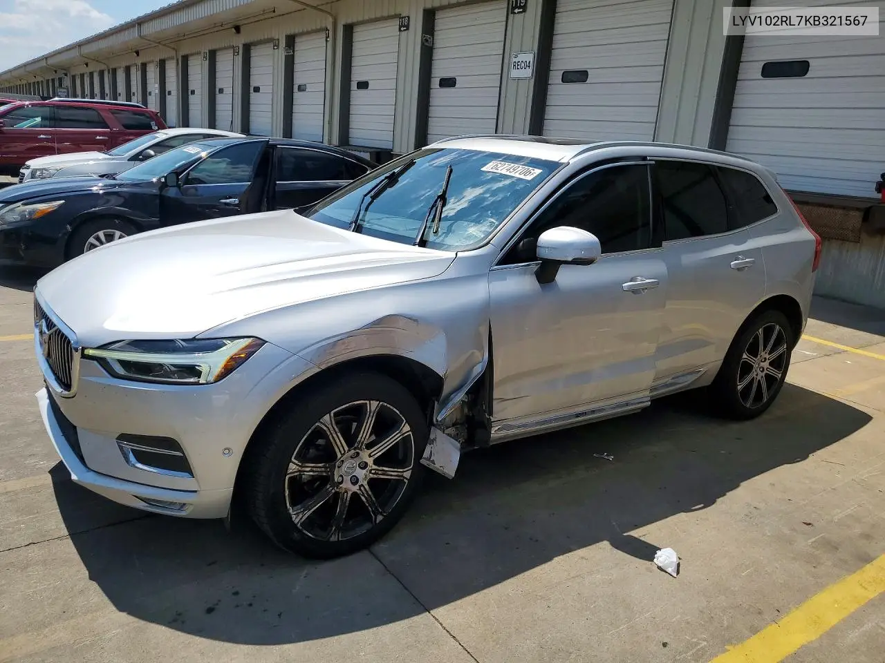 VOLVO XC60 2019, VIN LYV102RL7KB321567