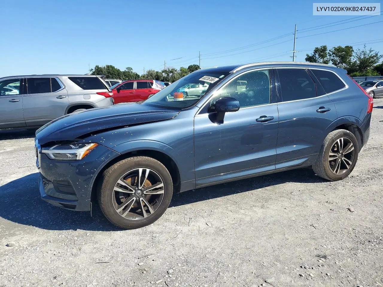 VOLVO XC60 2019, VIN LYV102DK9KB247437