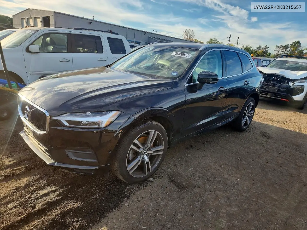 VOLVO XC60 2019, VIN LYVA22RK2KB215657