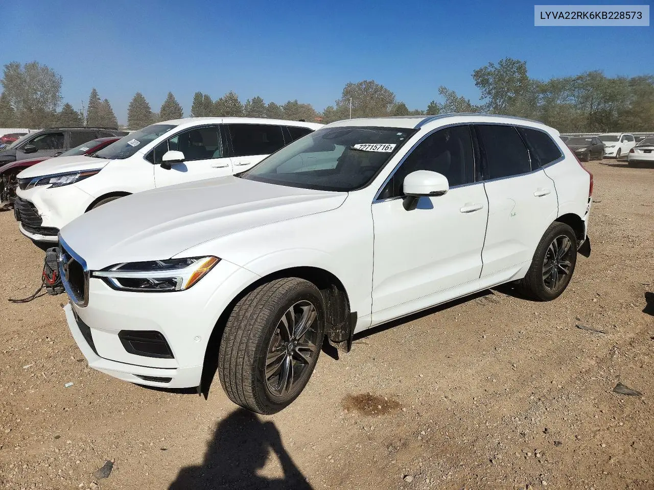 VOLVO XC60 2019, VIN LYVA22RK6KB228573