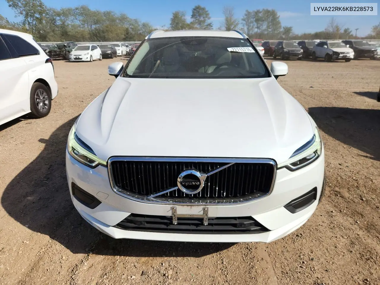 2019 VOLVO XC60 VIN LYVA22RK6KB228573 — фото 5