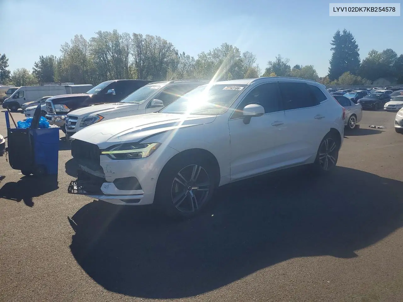 VOLVO XC60 2019, VIN LYV102DK7KB254578
