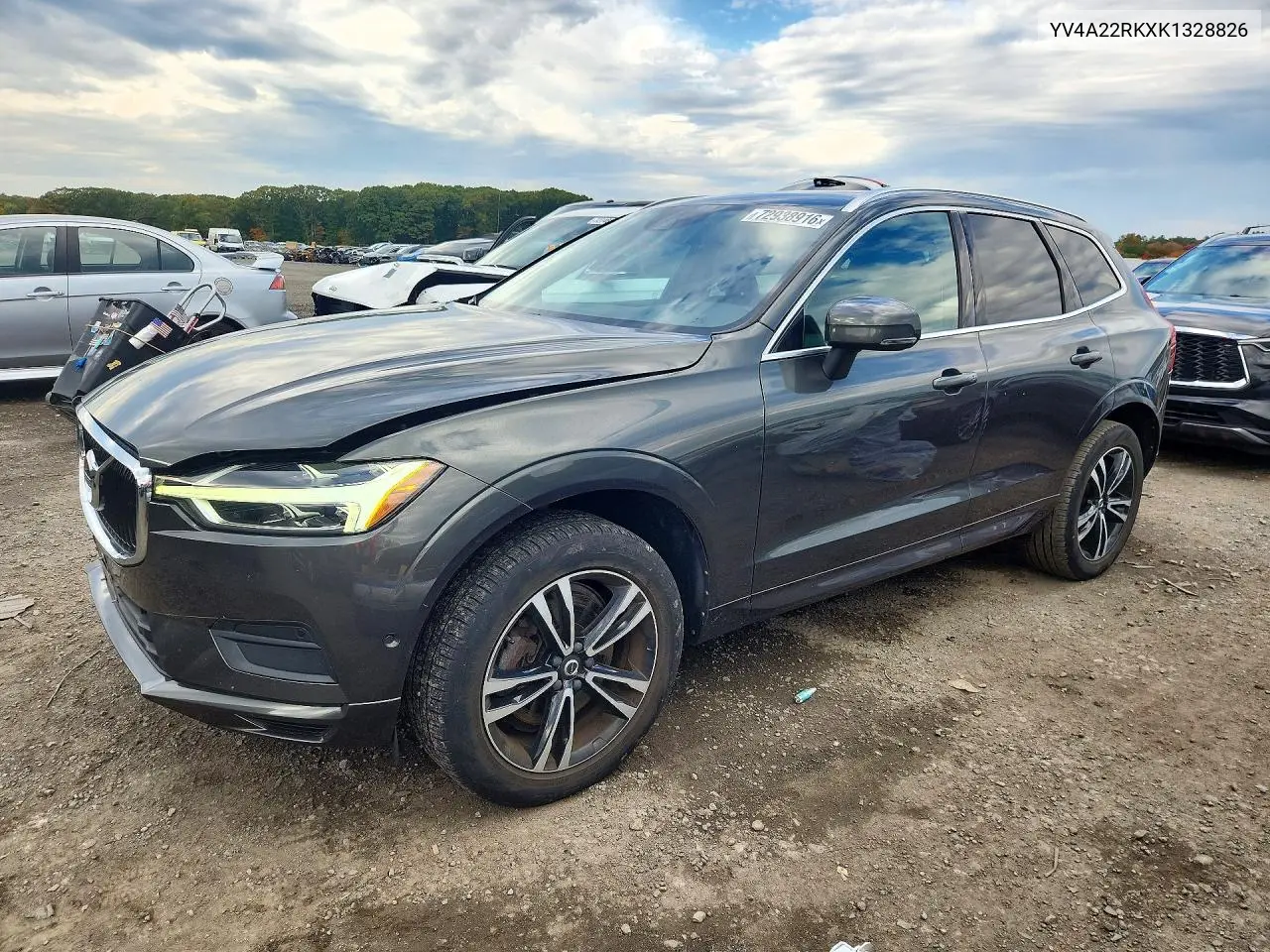 VOLVO XC60 2019, VIN YV4A22RKXK1328826