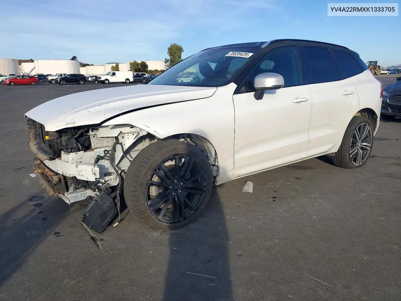 VOLVO XC60 2019, VIN YV4A22RMXK1333705