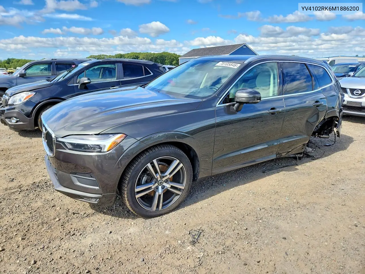 VOLVO XC60 2021, VIN YV4102RK6M1886200