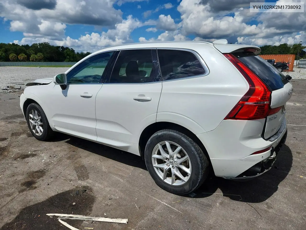 2021 VOLVO XC60 VIN YV4102RK2M1738092 — фото 2