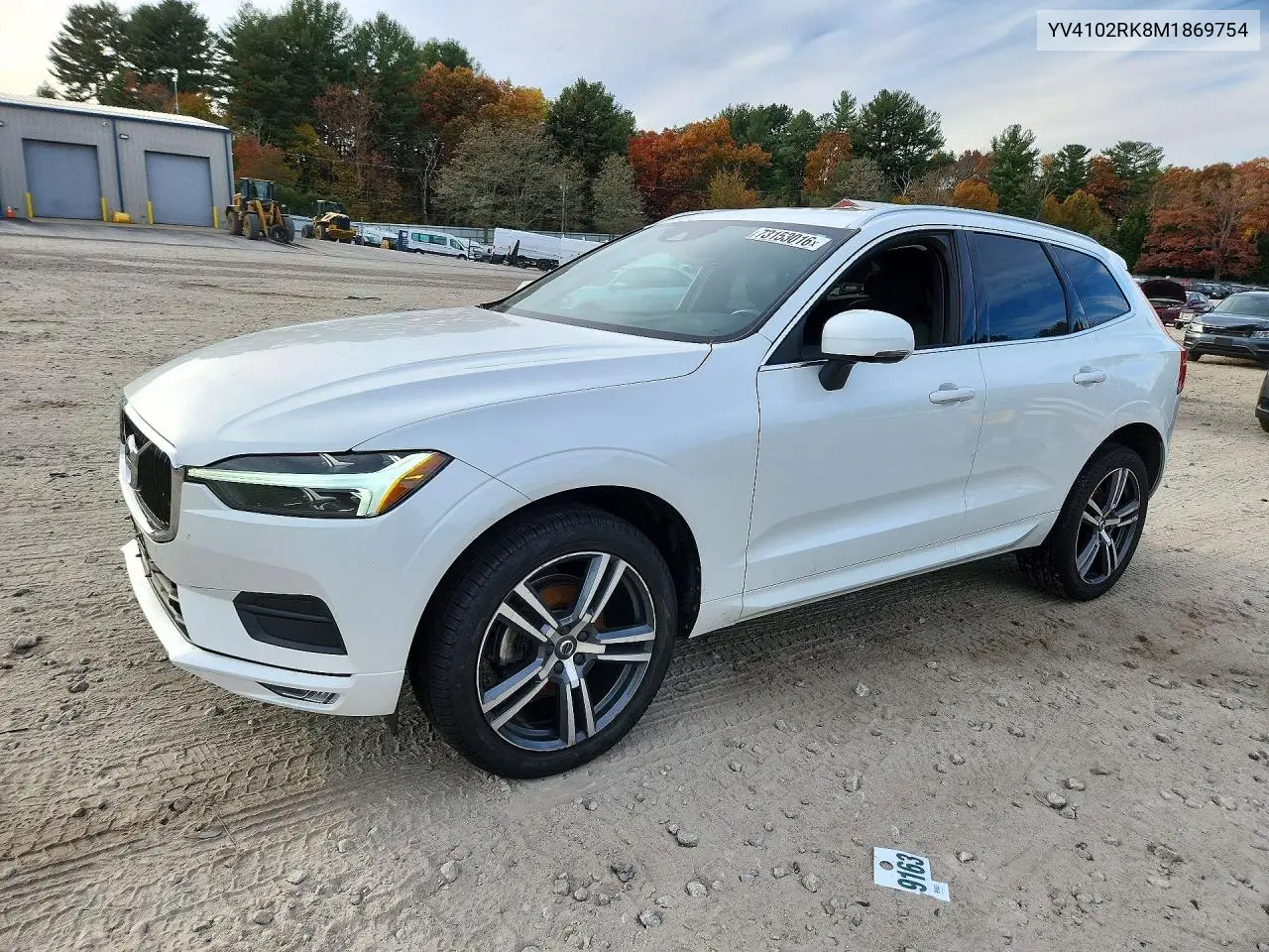 VOLVO XC60 2021, VIN YV4102RK8M1869754