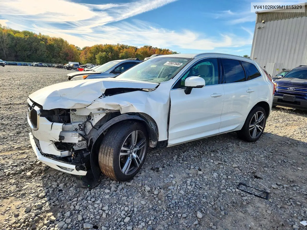 VOLVO XC60 2021, VIN YV4102RK9M1815329
