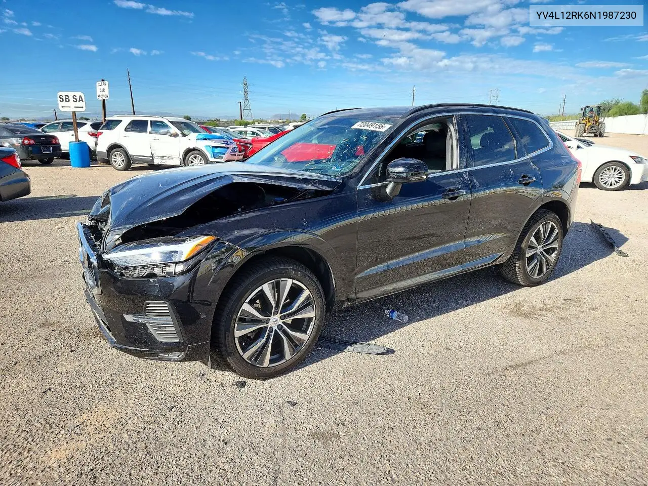VOLVO XC60 2022, VIN YV4L12RK6N1987230