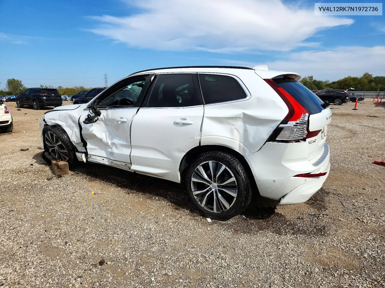 2022 VOLVO XC60 VIN YV4L12RK7N1972736 — фото 2