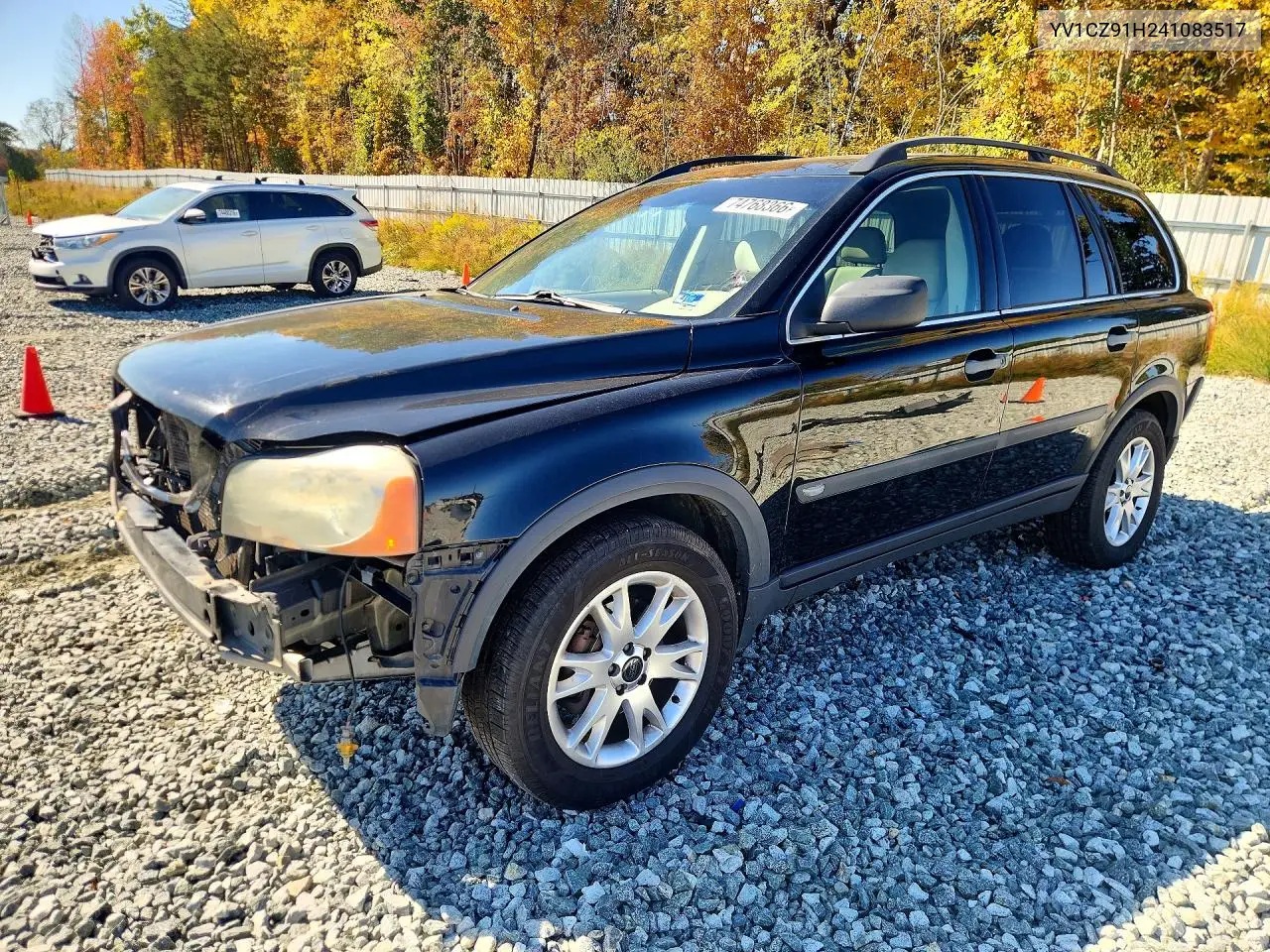 VOLVO XC90 2004, VIN YV1CZ91H241083517