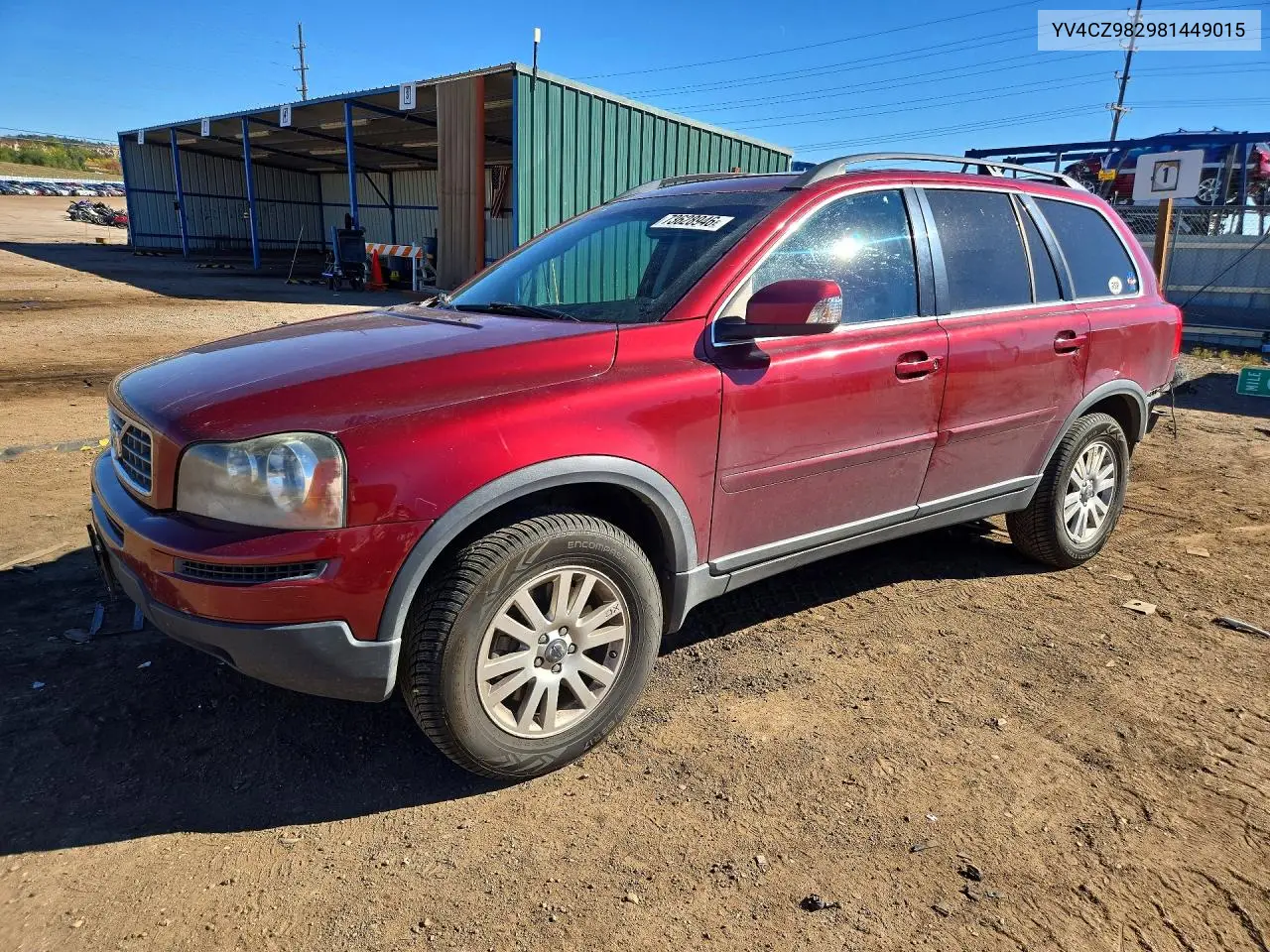 VOLVO XC90 2008, VIN YV4CZ982981449015