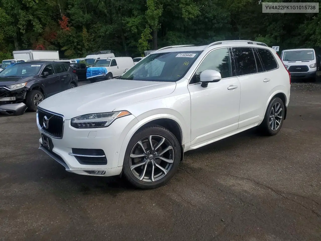 VOLVO XC90 2016, VIN YV4A22PK1G1015738