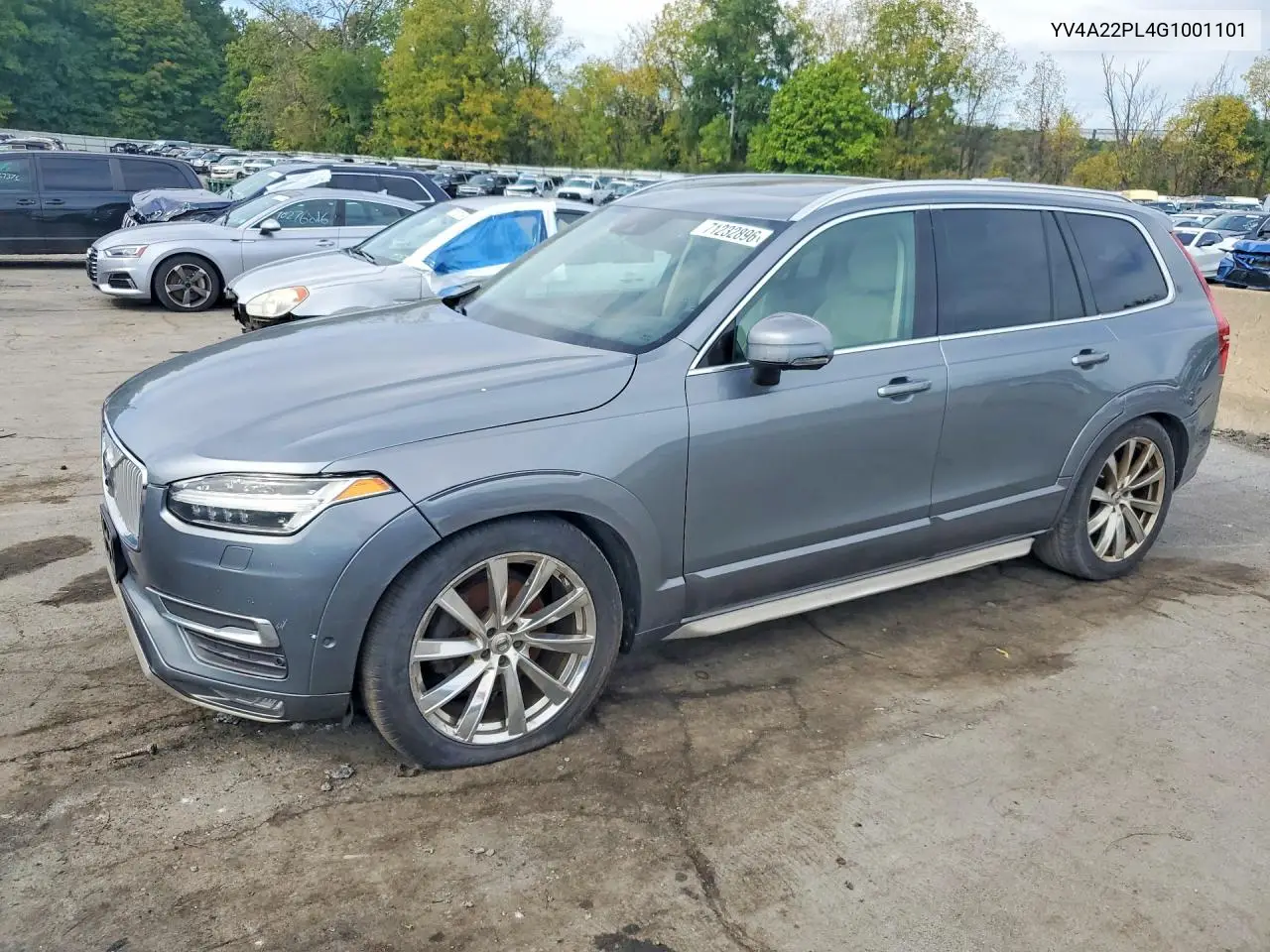 VOLVO XC90 2016, VIN YV4A22PL4G1001101