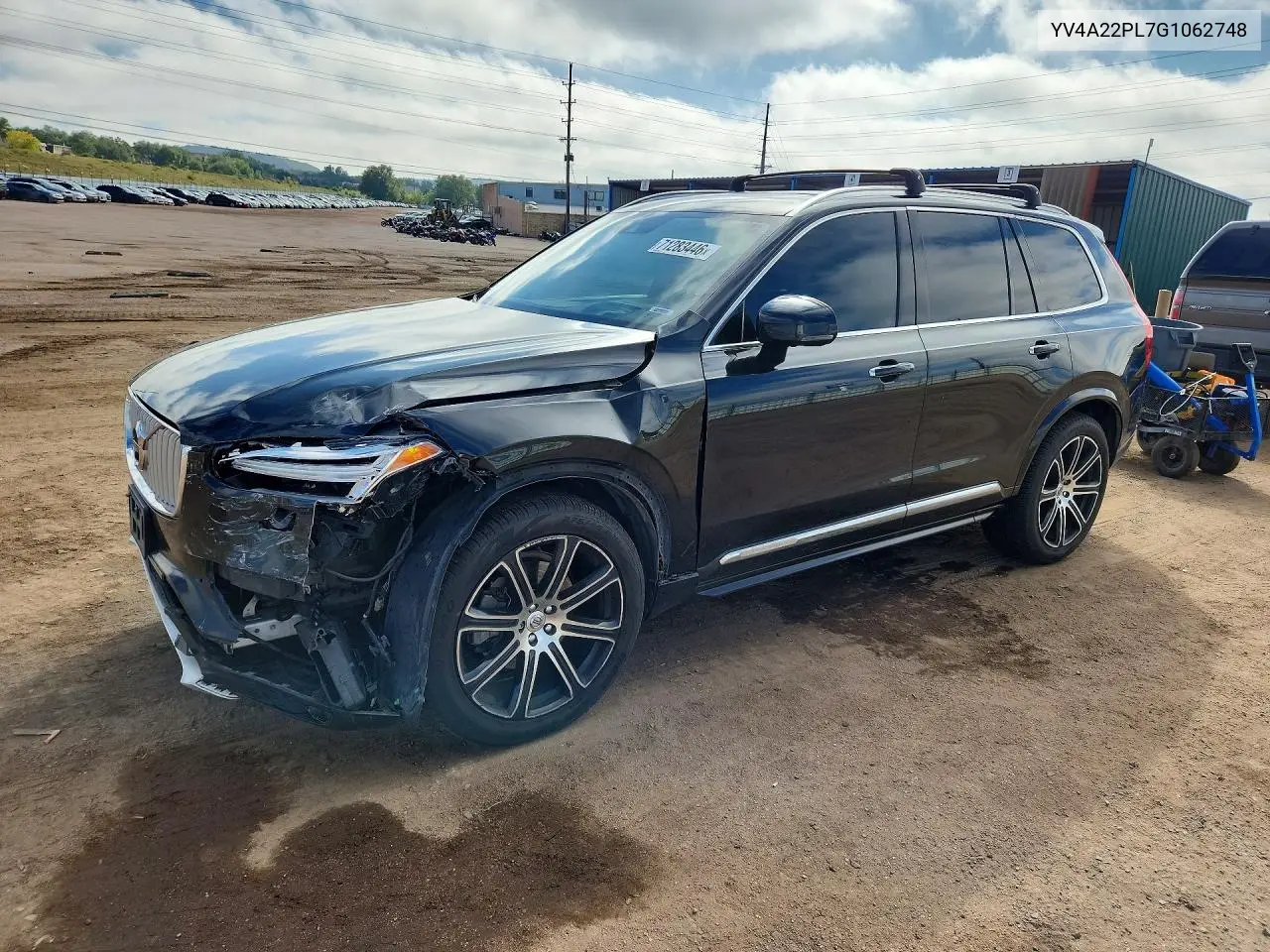VOLVO XC90 2016, VIN YV4A22PL7G1062748