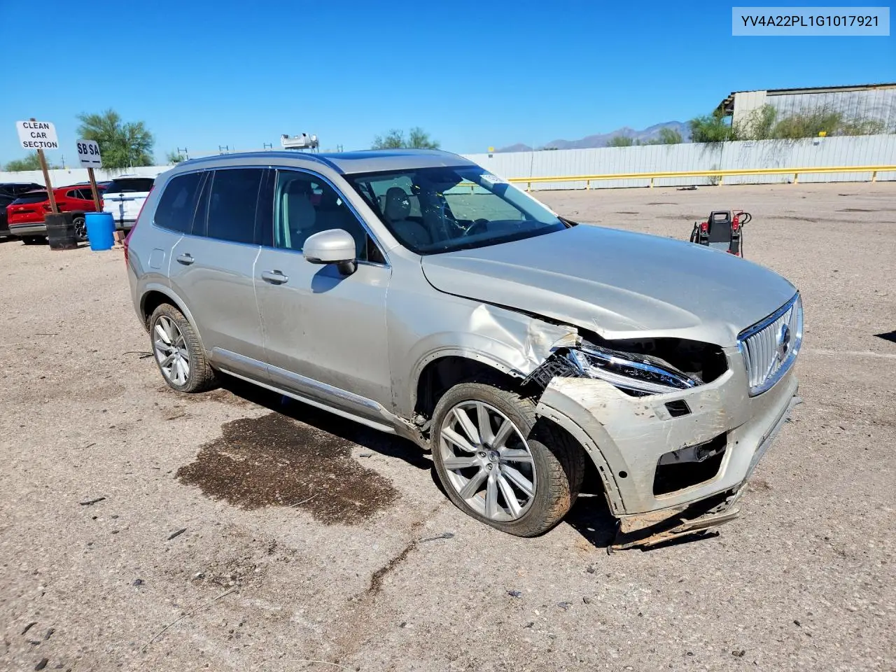 2016 VOLVO XC90 VIN YV4A22PL1G1017921 — фото 4