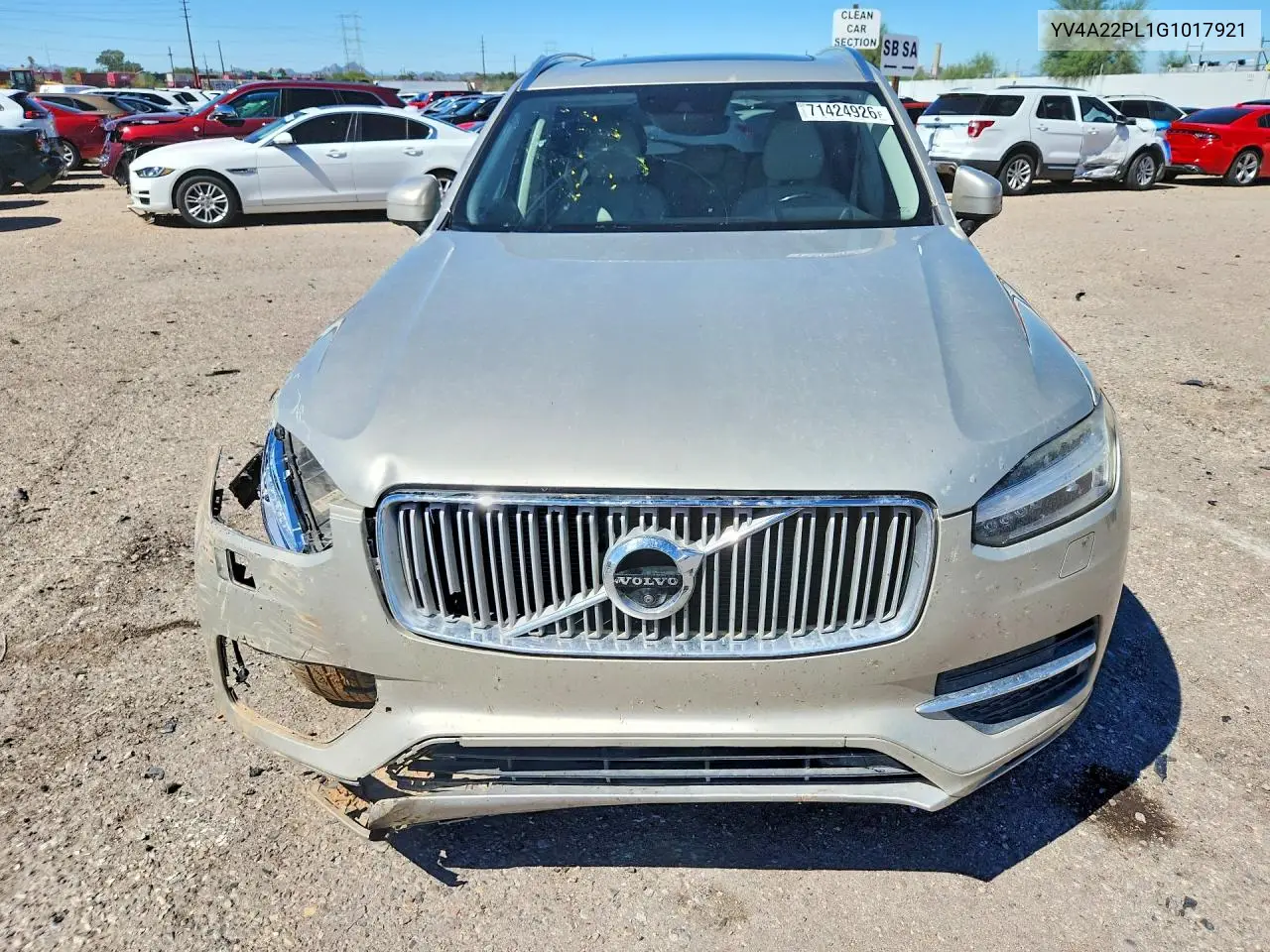 2016 VOLVO XC90 VIN YV4A22PL1G1017921 — фото 5