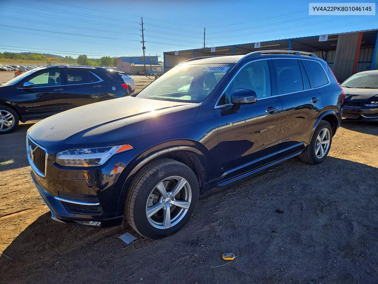 VOLVO XC90 2016, VIN YV4A22PK8G1046145