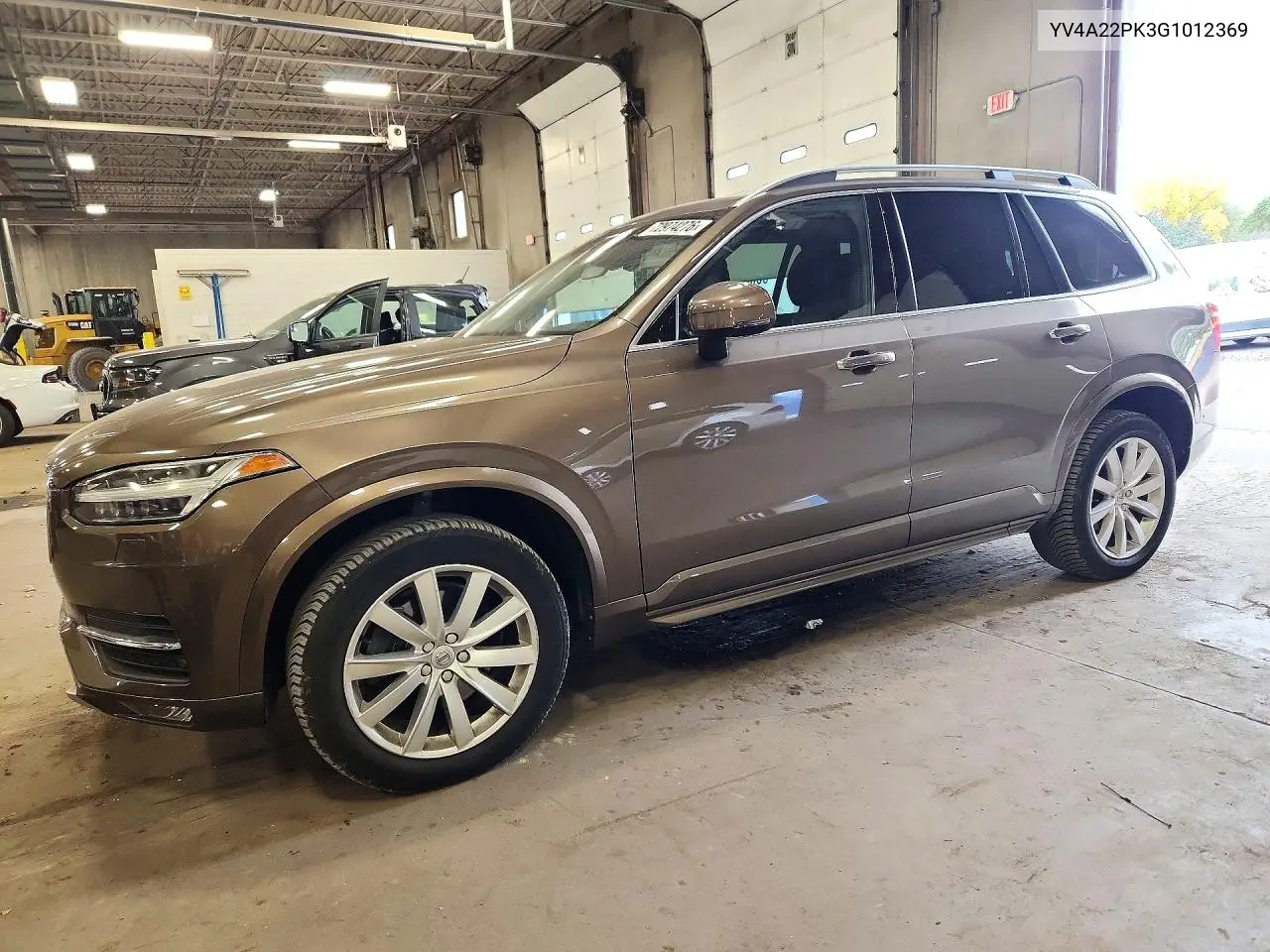 VOLVO XC90 2016, VIN YV4A22PK3G1012369