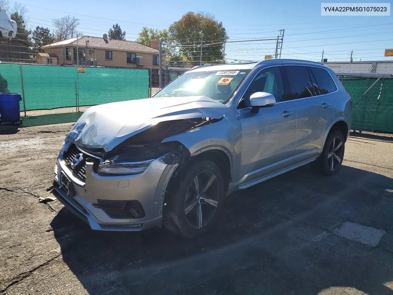 VOLVO XC90 2016, VIN YV4A22PM5G1075023