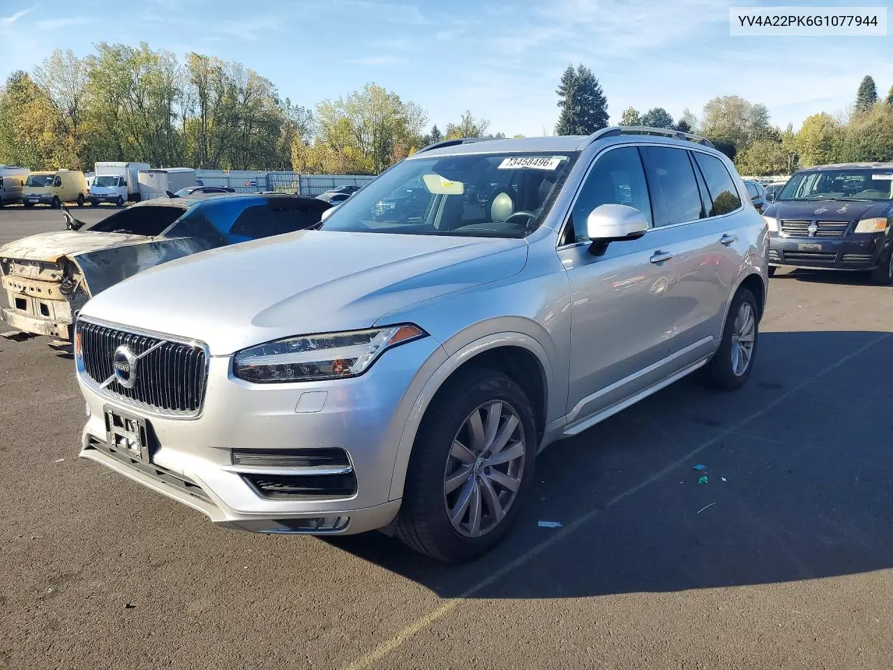VOLVO XC90 2016, VIN YV4A22PK6G1077944