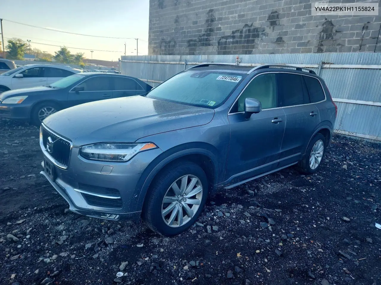 VOLVO XC90 2017, VIN YV4A22PK1H1155824