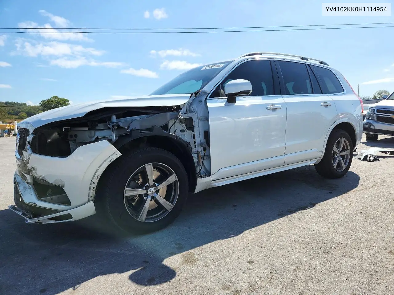 VOLVO XC90 2017, VIN YV4102KK0H1114954