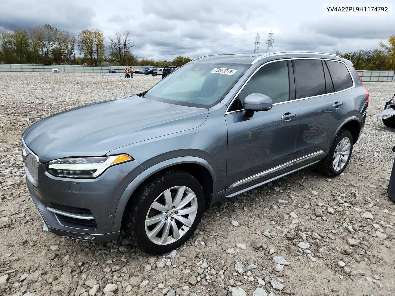 VOLVO XC90 2017, VIN YV4A22PL9H1174792