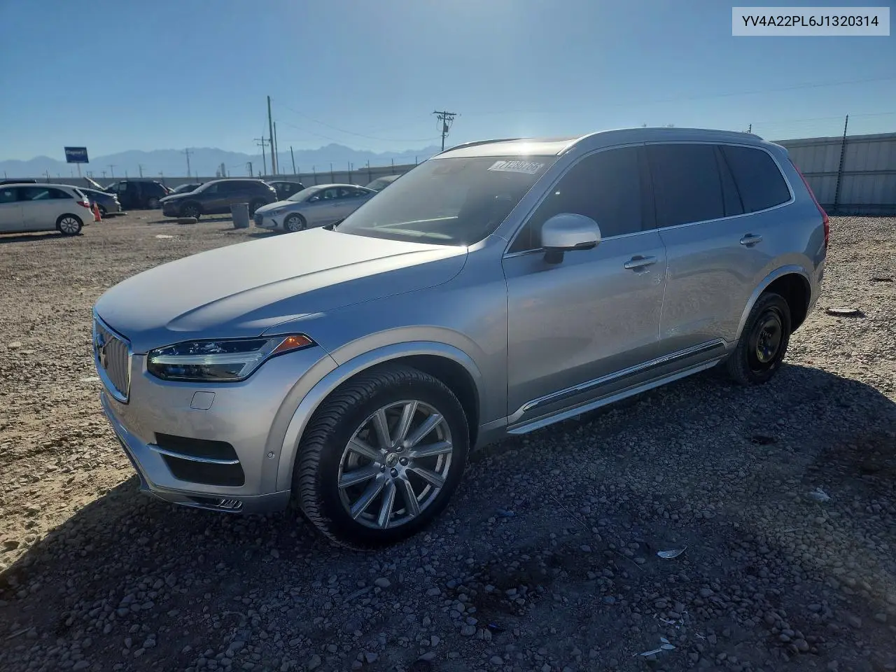 VOLVO XC90 2018, VIN YV4A22PL6J1320314